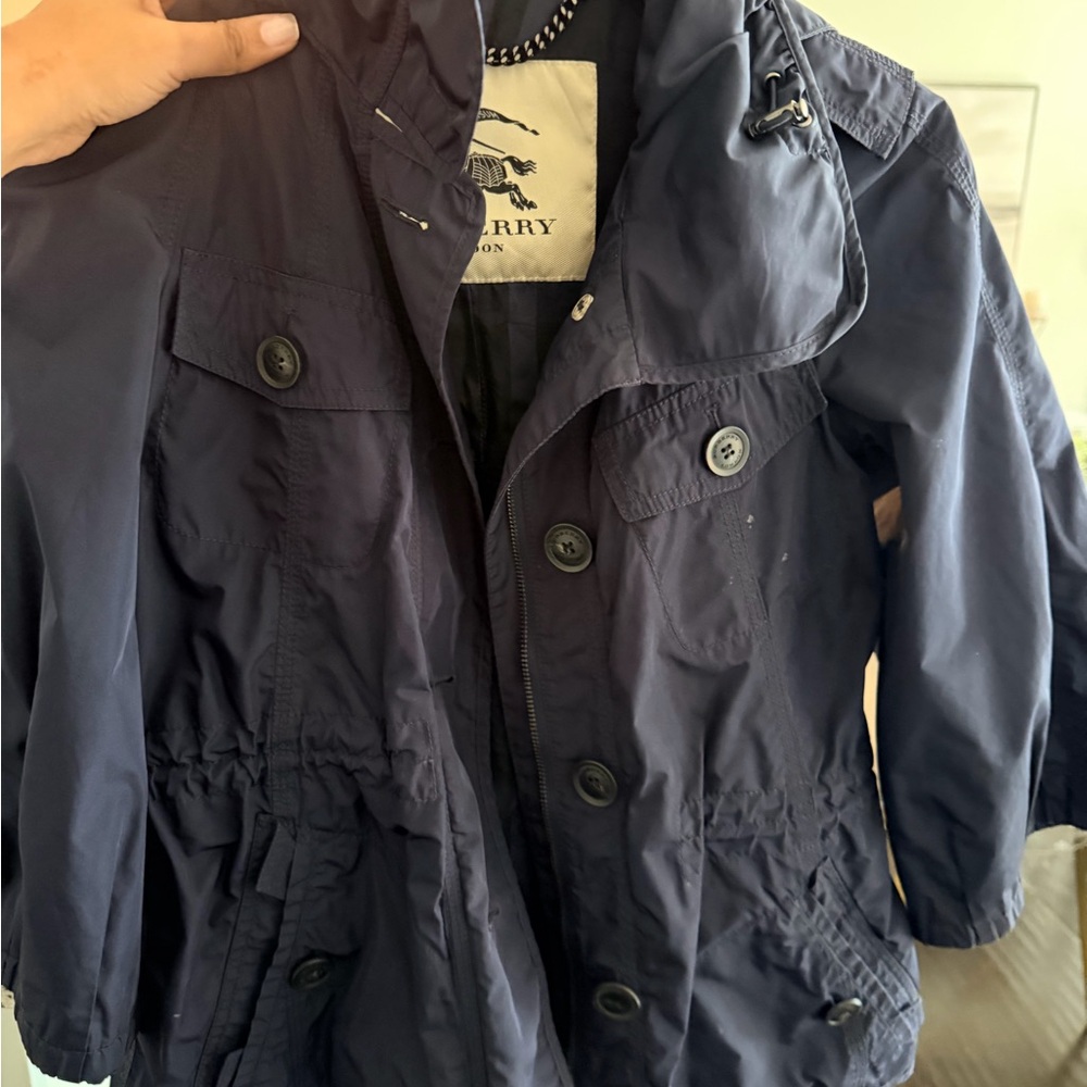 Burberry Black and Gray Jacket